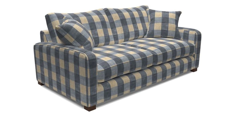 Brook Green 3 Seater Sofa in Two Tone Plain Biscuit