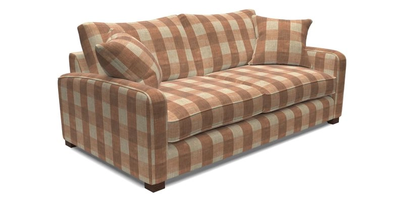Brook Green 3 Seater Sofa in Two Tone Plain Biscuit