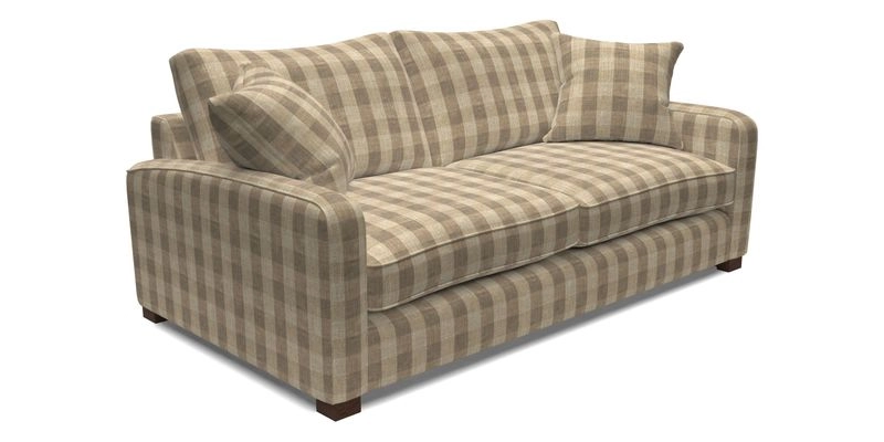 Brook Green 3 Seater Sofa in Two Tone Plain Biscuit