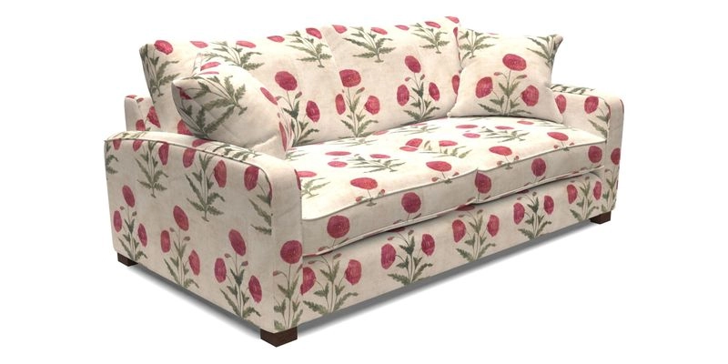 Brook Green 3 Seater Sofa in Two Tone Plain Biscuit