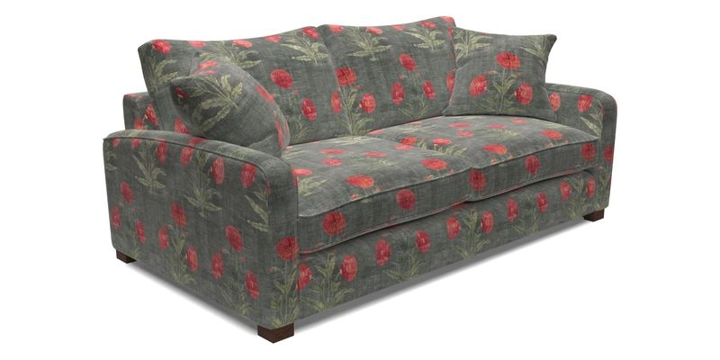 Brook Green 3 Seater Sofa in Two Tone Plain Biscuit