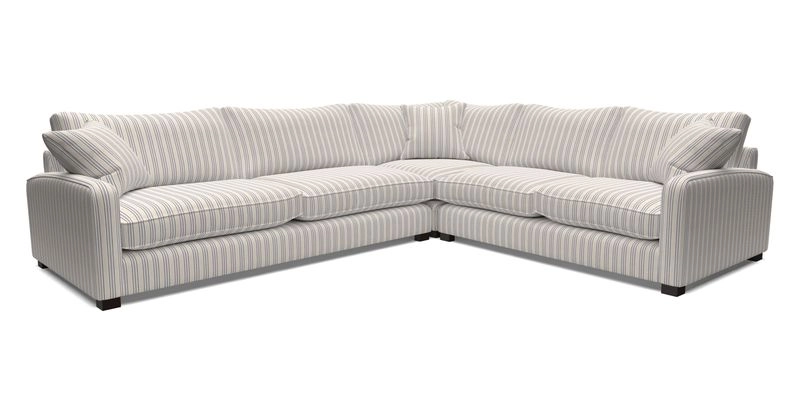 Brook Green large corner sofa LHF in Two Tone Plain Biscuit