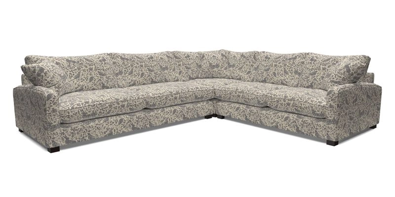 Brook Green large corner sofa LHF in Two Tone Plain Biscuit