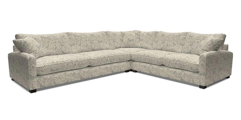 Brook Green large corner sofa LHF in Two Tone Plain Biscuit