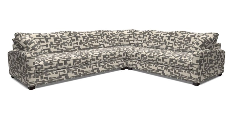 Brook Green large corner sofa LHF in Two Tone Plain Biscuit