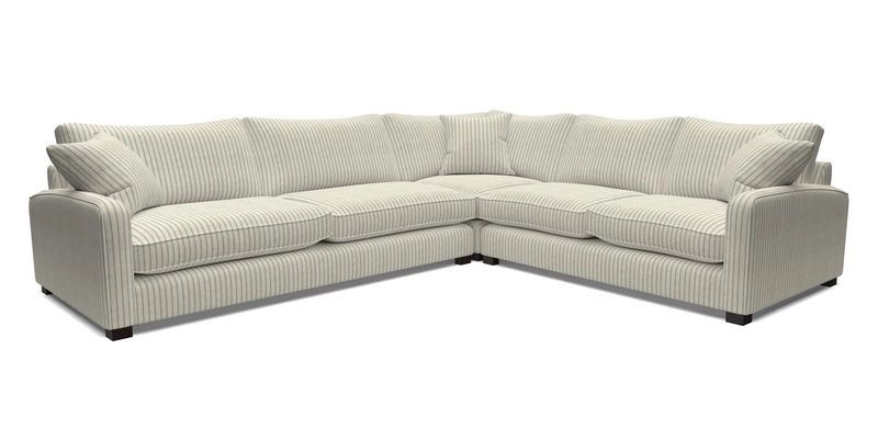 Brook Green large corner sofa LHF in Two Tone Plain Biscuit