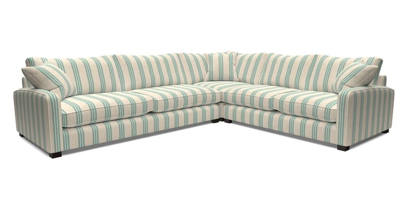 Brook Green large corner sofa LHF in Two Tone Plain Biscuit