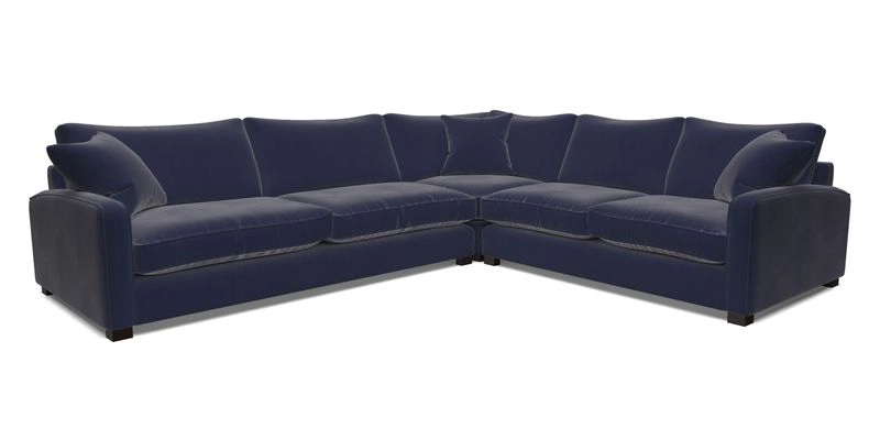 Brook Green large corner sofa LHF in Two Tone Plain Biscuit