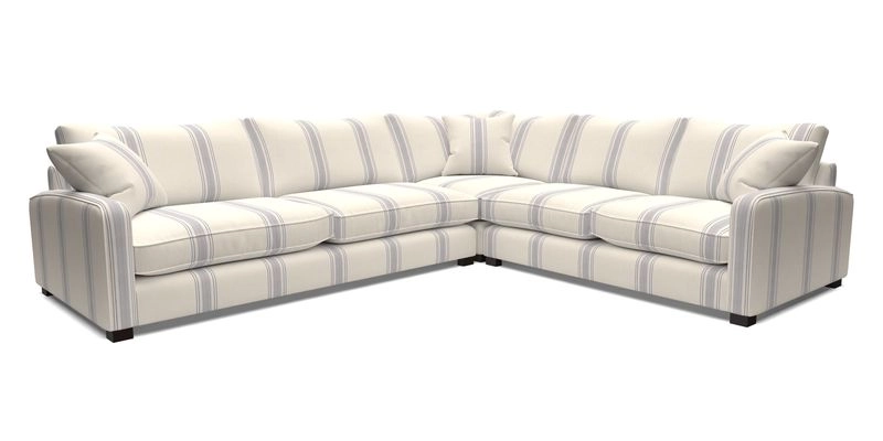 Brook Green large corner sofa LHF in Two Tone Plain Biscuit