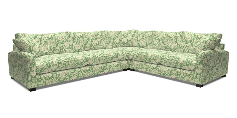Brook Green large corner sofa LHF in Two Tone Plain Biscuit