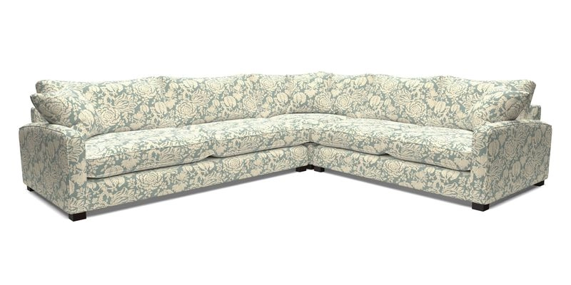 Brook Green large corner sofa LHF in Two Tone Plain Biscuit
