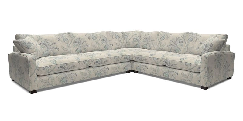 Brook Green large corner sofa LHF in Two Tone Plain Biscuit
