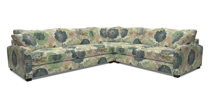 Brook Green large corner sofa LHF in Two Tone Plain Biscuit