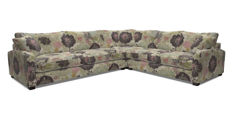 Brook Green large corner sofa LHF in Two Tone Plain Biscuit