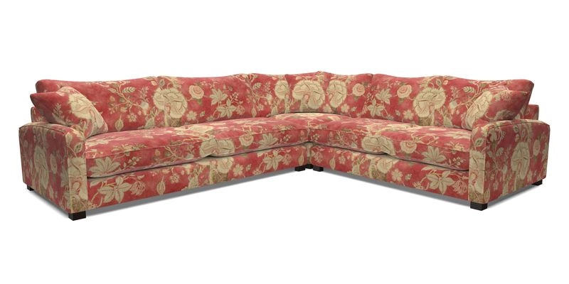 Brook Green large corner sofa LHF in Two Tone Plain Biscuit