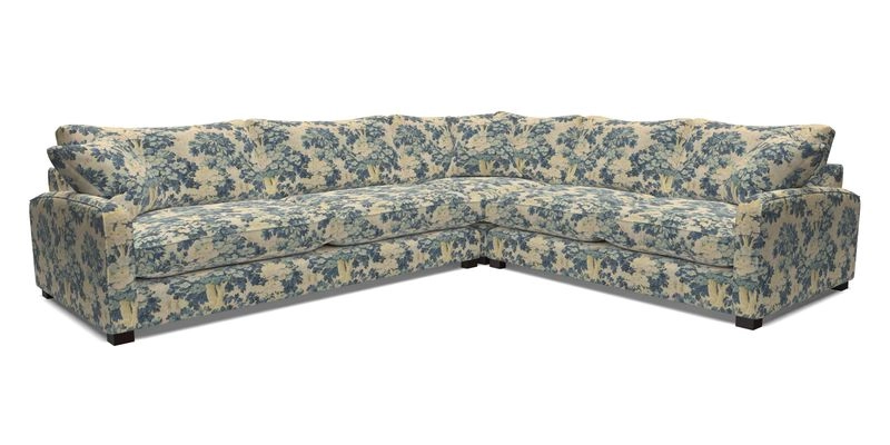 Brook Green large corner sofa LHF in Two Tone Plain Biscuit