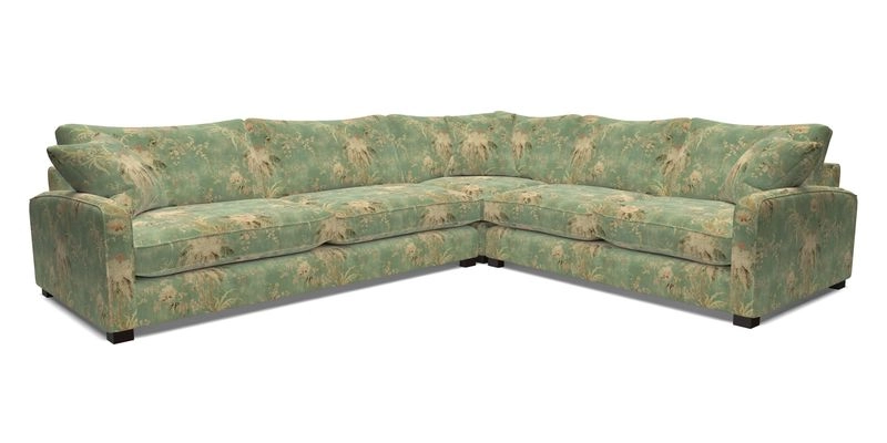 Brook Green large corner sofa LHF in Two Tone Plain Biscuit