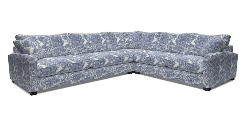 Brook Green large corner sofa LHF in Two Tone Plain Biscuit