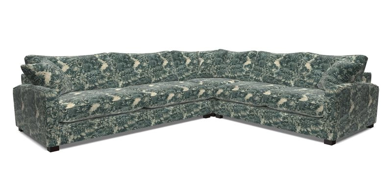 Brook Green large corner sofa LHF in Two Tone Plain Biscuit