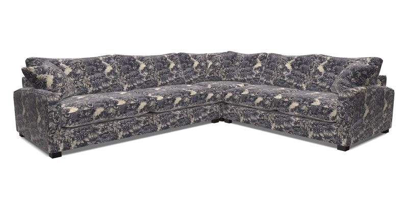 Brook Green large corner sofa LHF in Two Tone Plain Biscuit