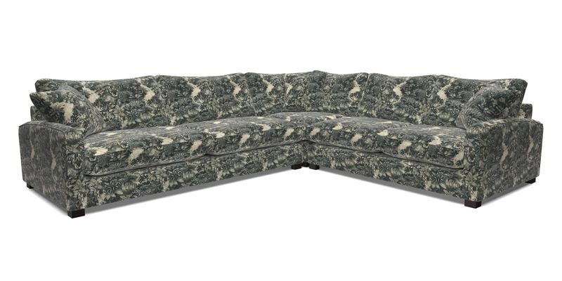 Brook Green large corner sofa LHF in Two Tone Plain Biscuit