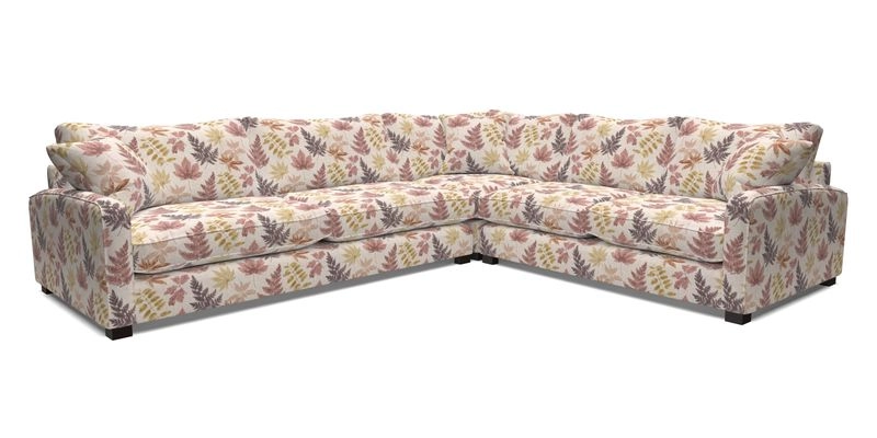 Brook Green large corner sofa LHF in Two Tone Plain Biscuit