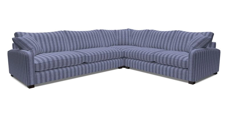 Brook Green large corner sofa LHF in Two Tone Plain Biscuit