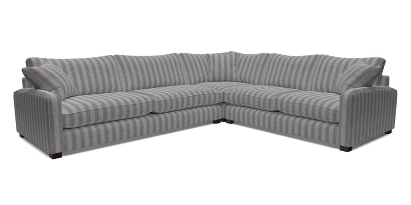 Brook Green large corner sofa LHF in Two Tone Plain Biscuit