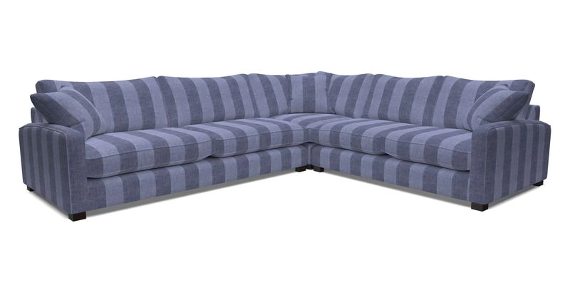 Brook Green large corner sofa LHF in Two Tone Plain Biscuit