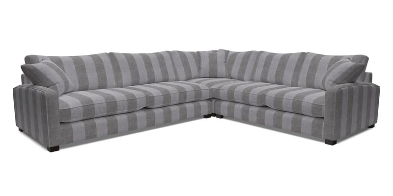 Brook Green large corner sofa LHF in Two Tone Plain Biscuit