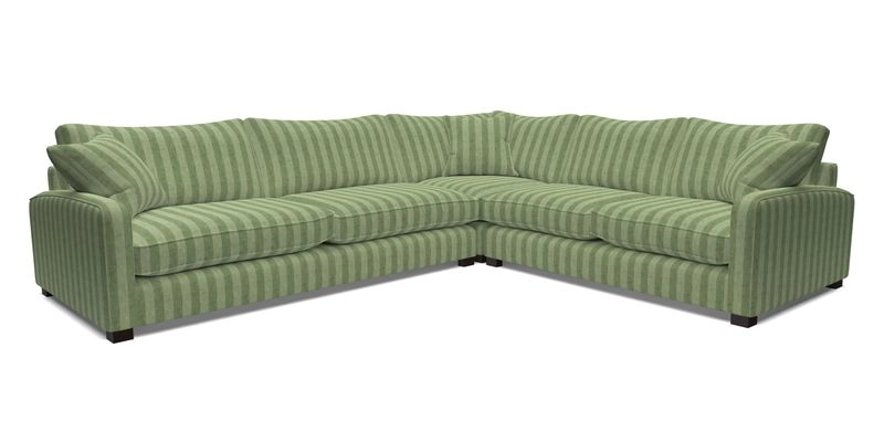 Brook Green large corner sofa LHF in Two Tone Plain Biscuit