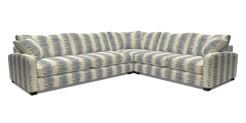 Brook Green large corner sofa LHF in Two Tone Plain Biscuit