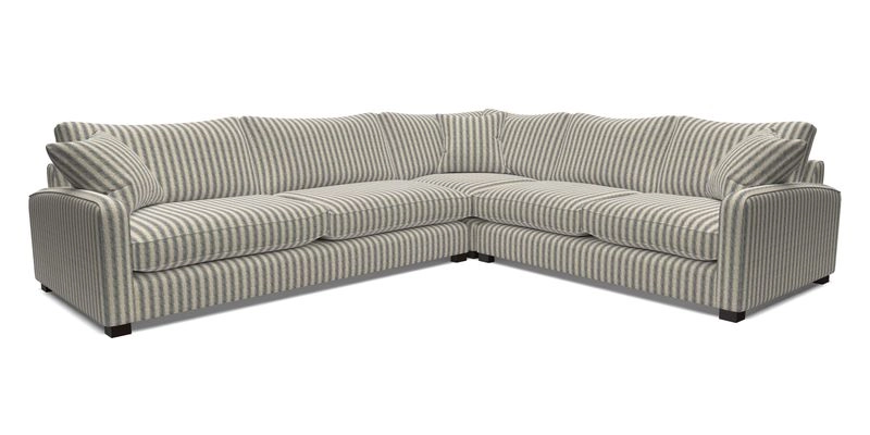 Brook Green large corner sofa LHF in Two Tone Plain Biscuit