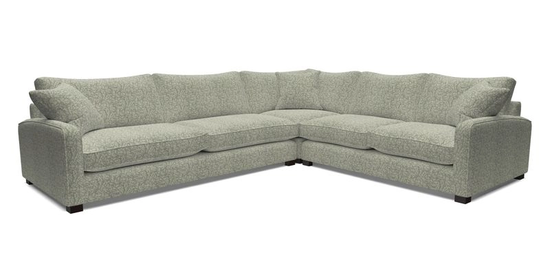 Brook Green large corner sofa LHF in Two Tone Plain Biscuit