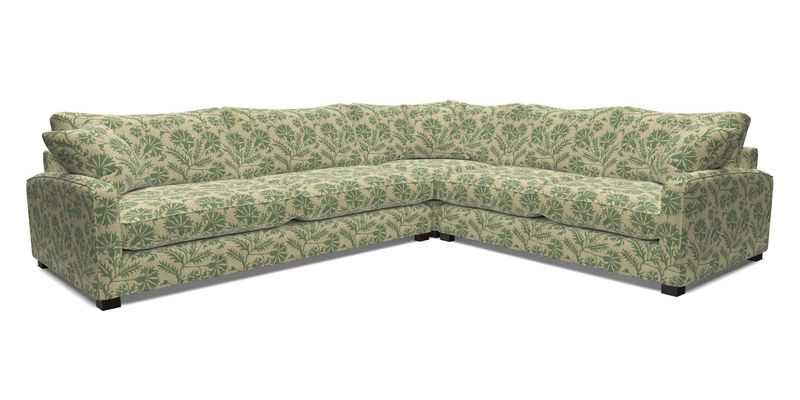 Brook Green large corner sofa LHF in Two Tone Plain Biscuit