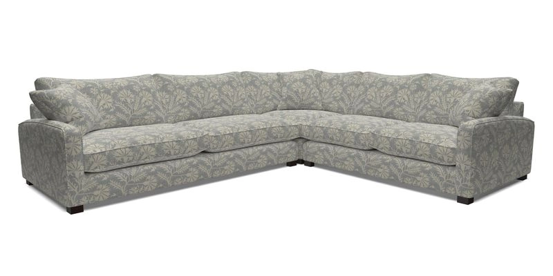 Brook Green large corner sofa LHF in Two Tone Plain Biscuit