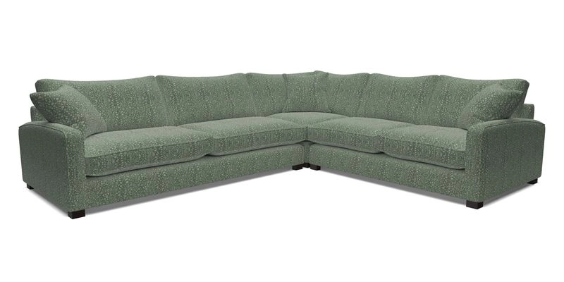 Brook Green large corner sofa LHF in Two Tone Plain Biscuit