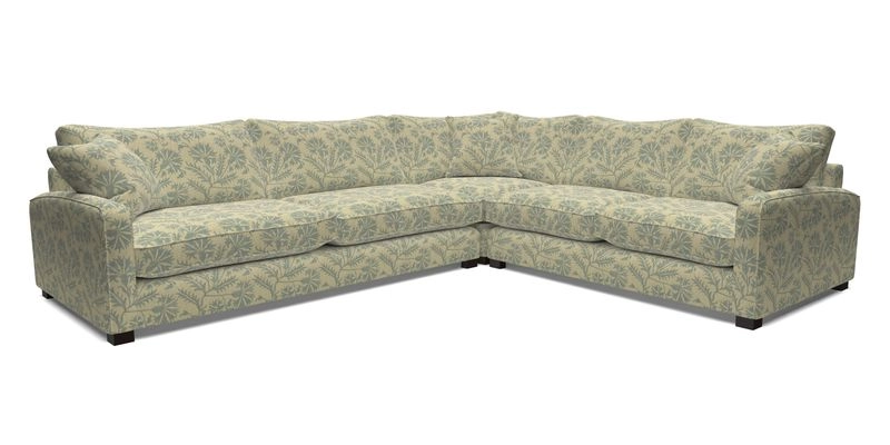 Brook Green large corner sofa LHF in Two Tone Plain Biscuit