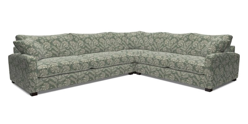 Brook Green large corner sofa LHF in Two Tone Plain Biscuit