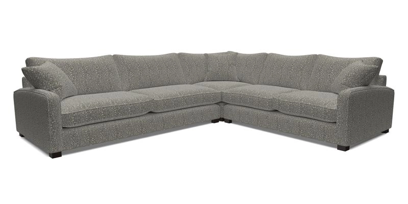 Brook Green large corner sofa LHF in Two Tone Plain Biscuit