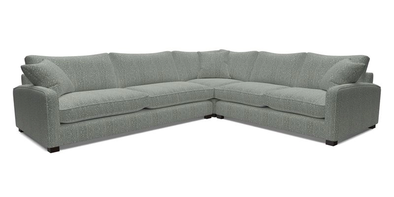 Brook Green large corner sofa LHF in Two Tone Plain Biscuit