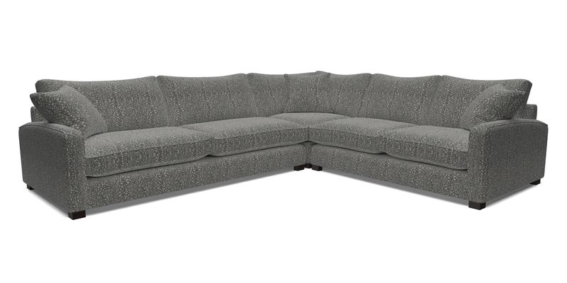 Brook Green large corner sofa LHF in Two Tone Plain Biscuit