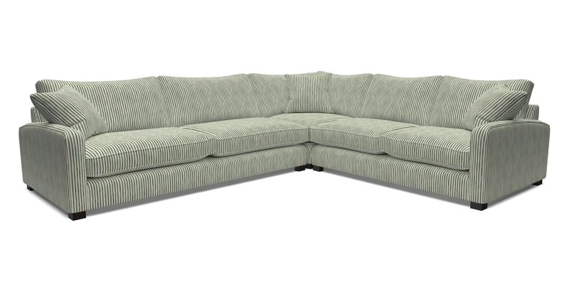 Brook Green large corner sofa LHF in Two Tone Plain Biscuit