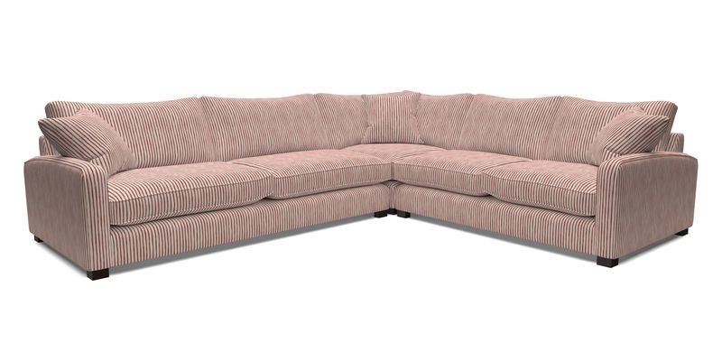 Brook Green large corner sofa LHF in Two Tone Plain Biscuit