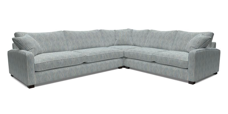Brook Green large corner sofa LHF in Two Tone Plain Biscuit