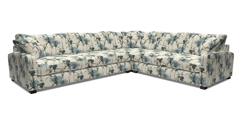 Brook Green large corner sofa LHF in Two Tone Plain Biscuit