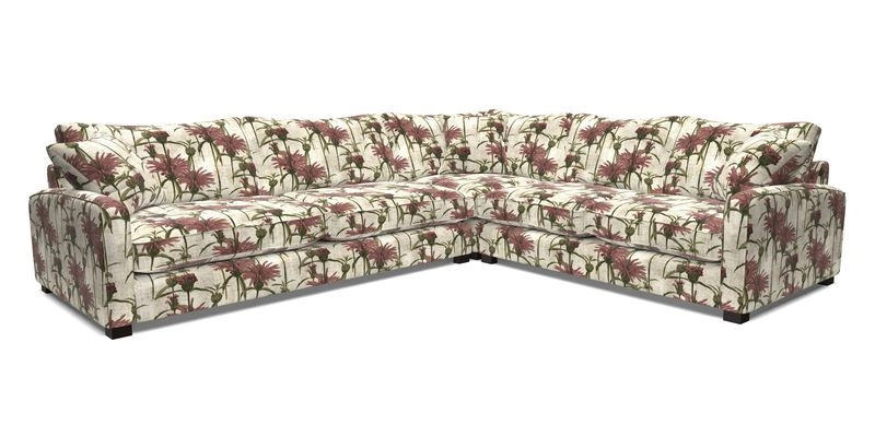Brook Green large corner sofa LHF in Two Tone Plain Biscuit