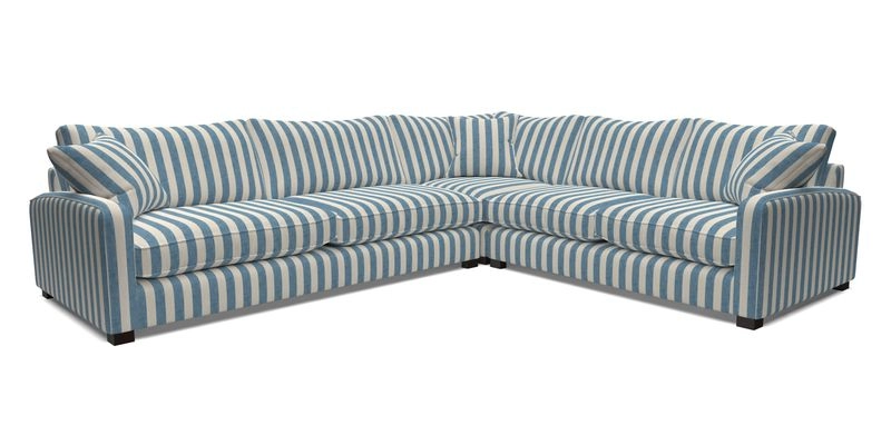 Brook Green large corner sofa LHF in Two Tone Plain Biscuit