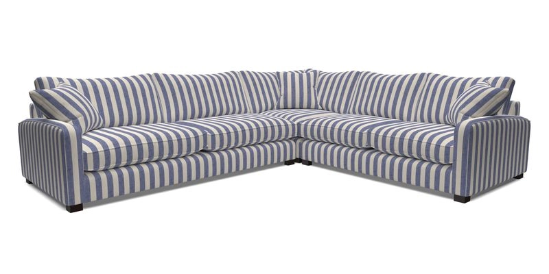 Brook Green large corner sofa LHF in Two Tone Plain Biscuit