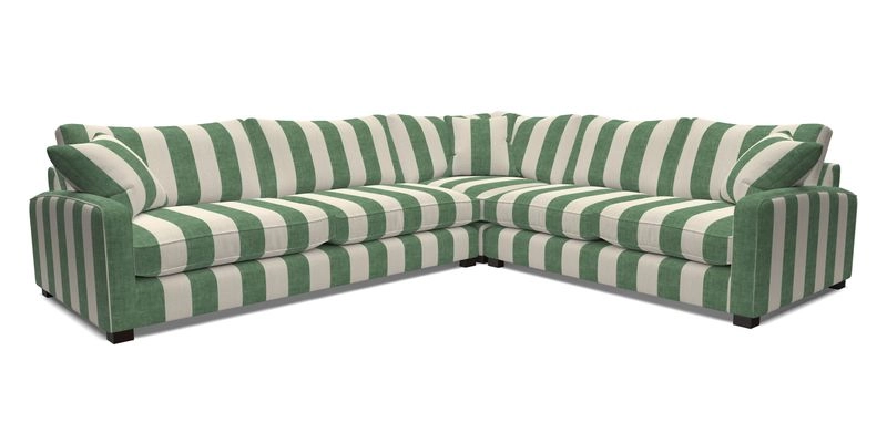 Brook Green large corner sofa LHF in Two Tone Plain Biscuit